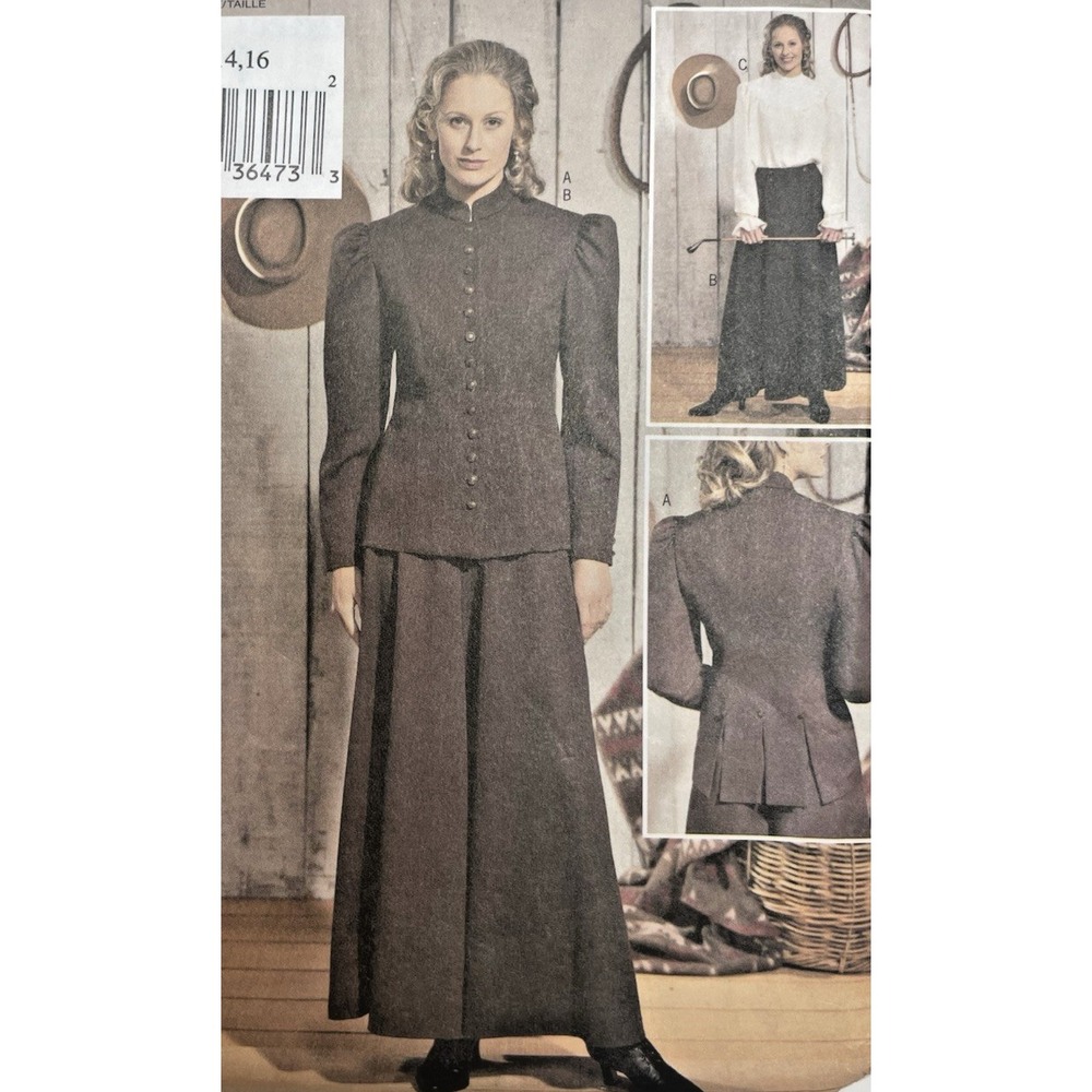 Vtg 2003 Uncut  Butterick 3836 Riding Outfit Pattern  Sz 12,14,16  FF
